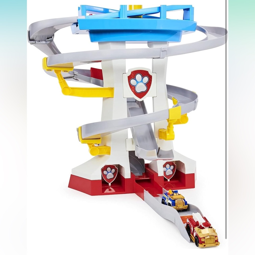 Paw Patrol Adventure Bay Lookout Tower Playset With 2 Die-Cast